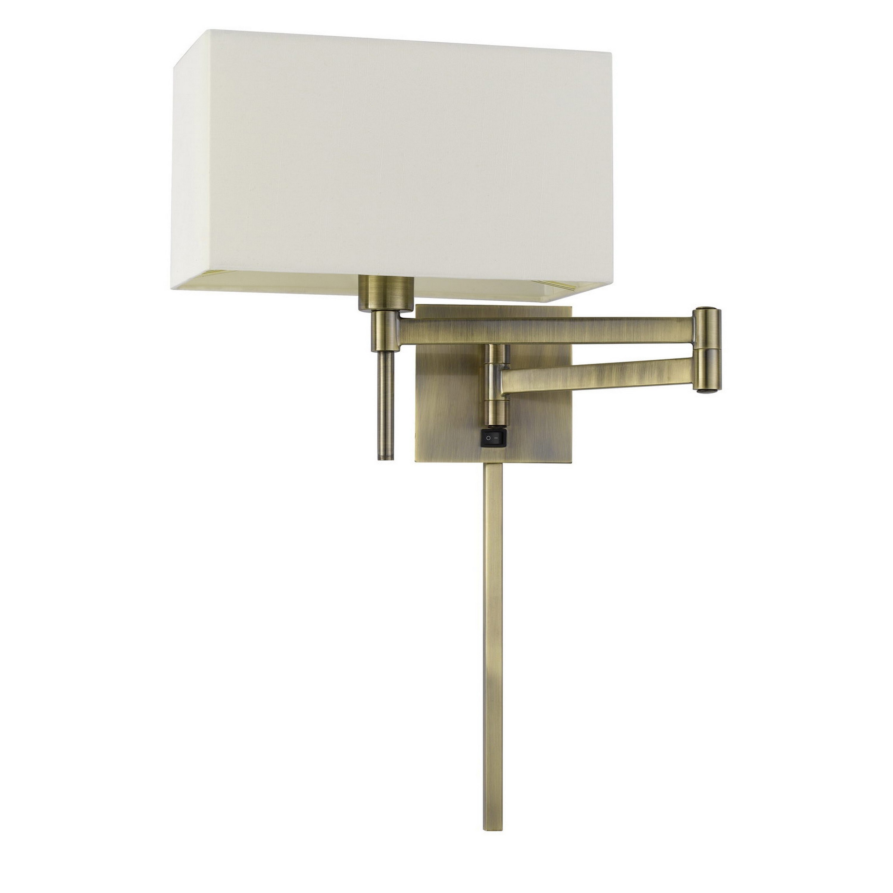 Nash 26 Inch Wall Lamp， Hardback Beige Fabric Shade， Brass C - Mycitystee