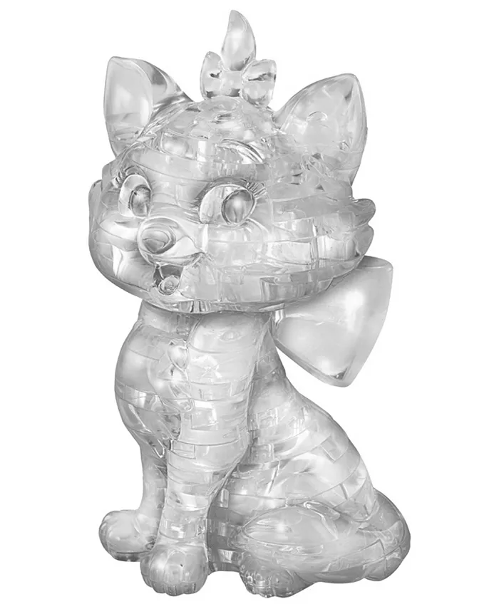 BePuzzled 3D Crystal Puzzle - Disney Marie White - 45 Piece - Mycitystee