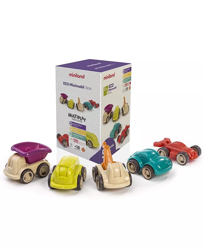 MINILAND ECO Minimobil - Set of 5 Eco-Friendly Vehicles - Mycitystee