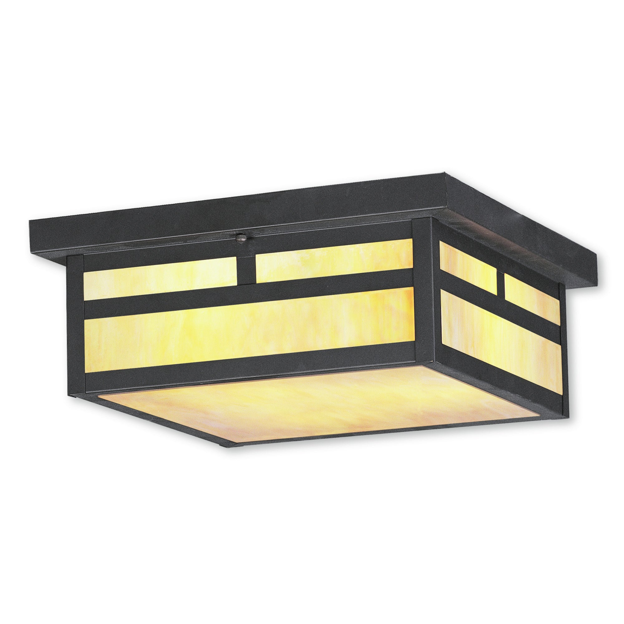 Livex Lighting Montclair Mission Brown Bronze Finished Brass 3-light Outdoor Ceiling Mount - Mycitystee