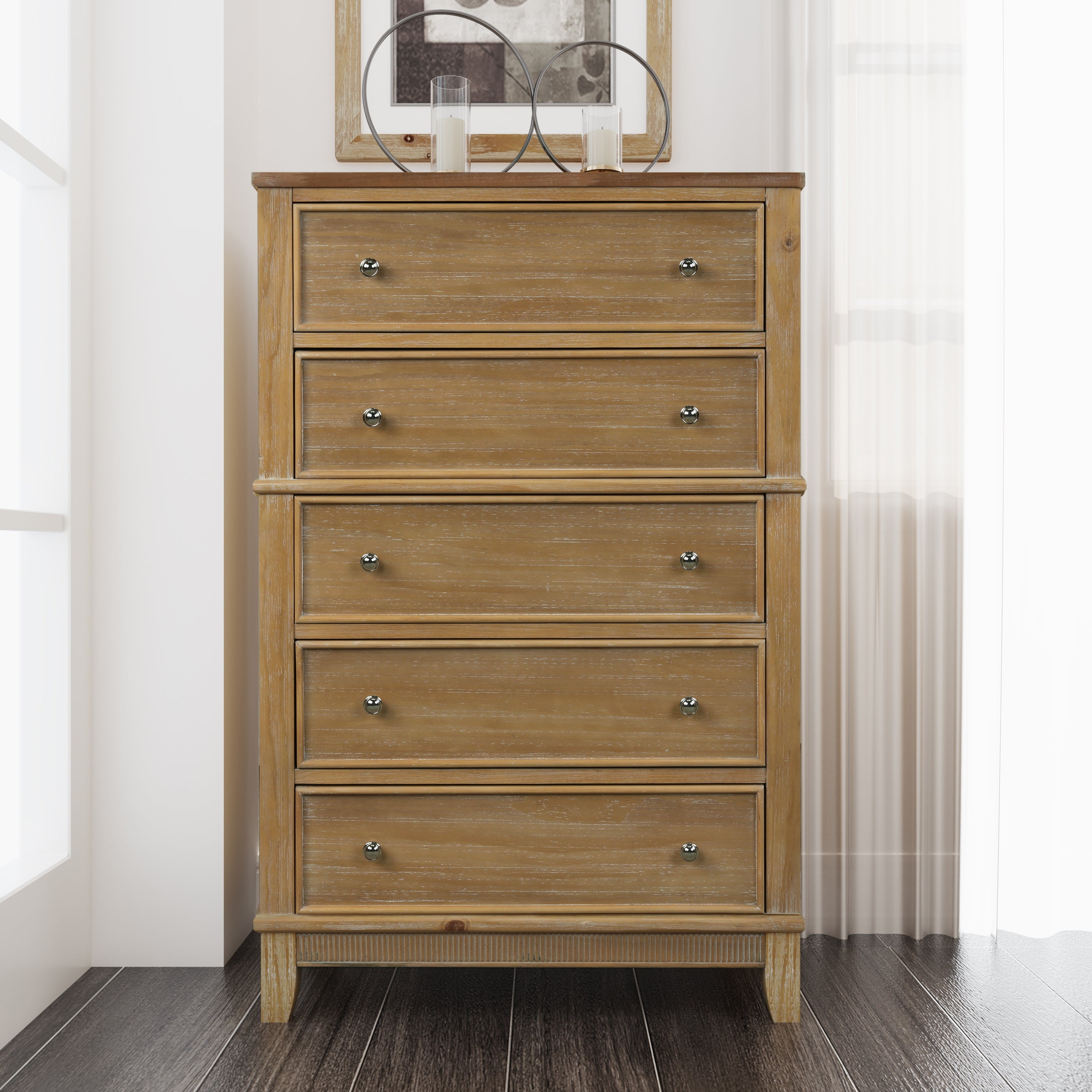Solid Wood 5 Drawers Chest - - 37749727 - Mycitystee