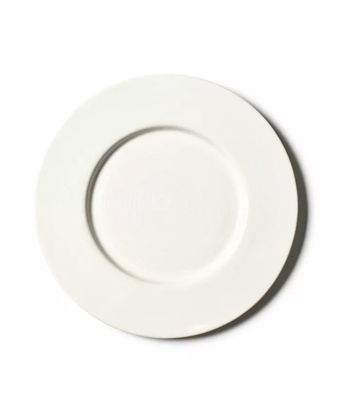 Coton Colors Signature White Rimmed Dinner plate - Mycitystee