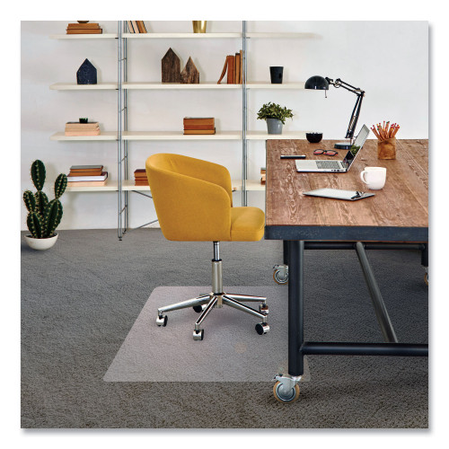 Floortex Cleartex Advantagemat Phthalate Free PVC Chair Mat for Low Pile Carpet， 53 x 45， Clear (PF1113425EV) - Mycitystee