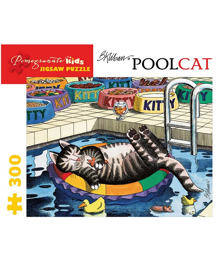 Pomegranate Communications， Inc. B. Kliban - Pool Cat Jigsaw Puzzle- 300 Pieces - Mycitystee