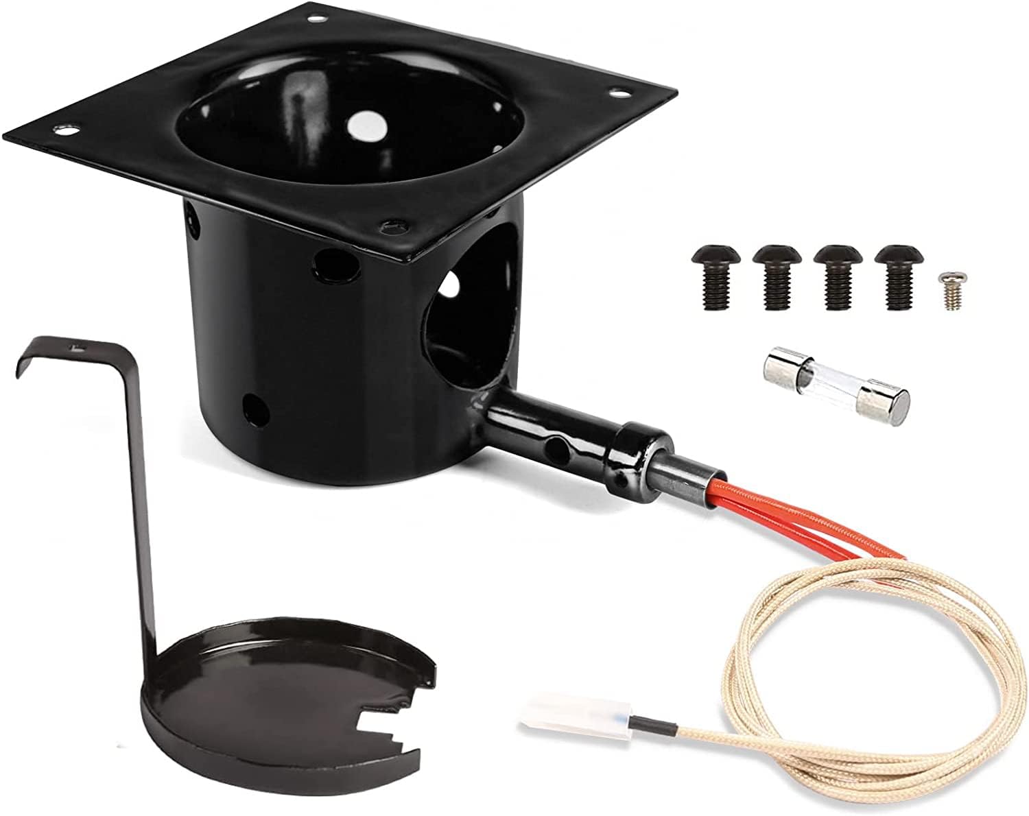 Pellet Grill Hot Rod Ignitor, Fire Burn Pot and Ash Remover Kit for Traeger, Pit Boss, Camp Chef etc Pellet Smokers - Mycitystee