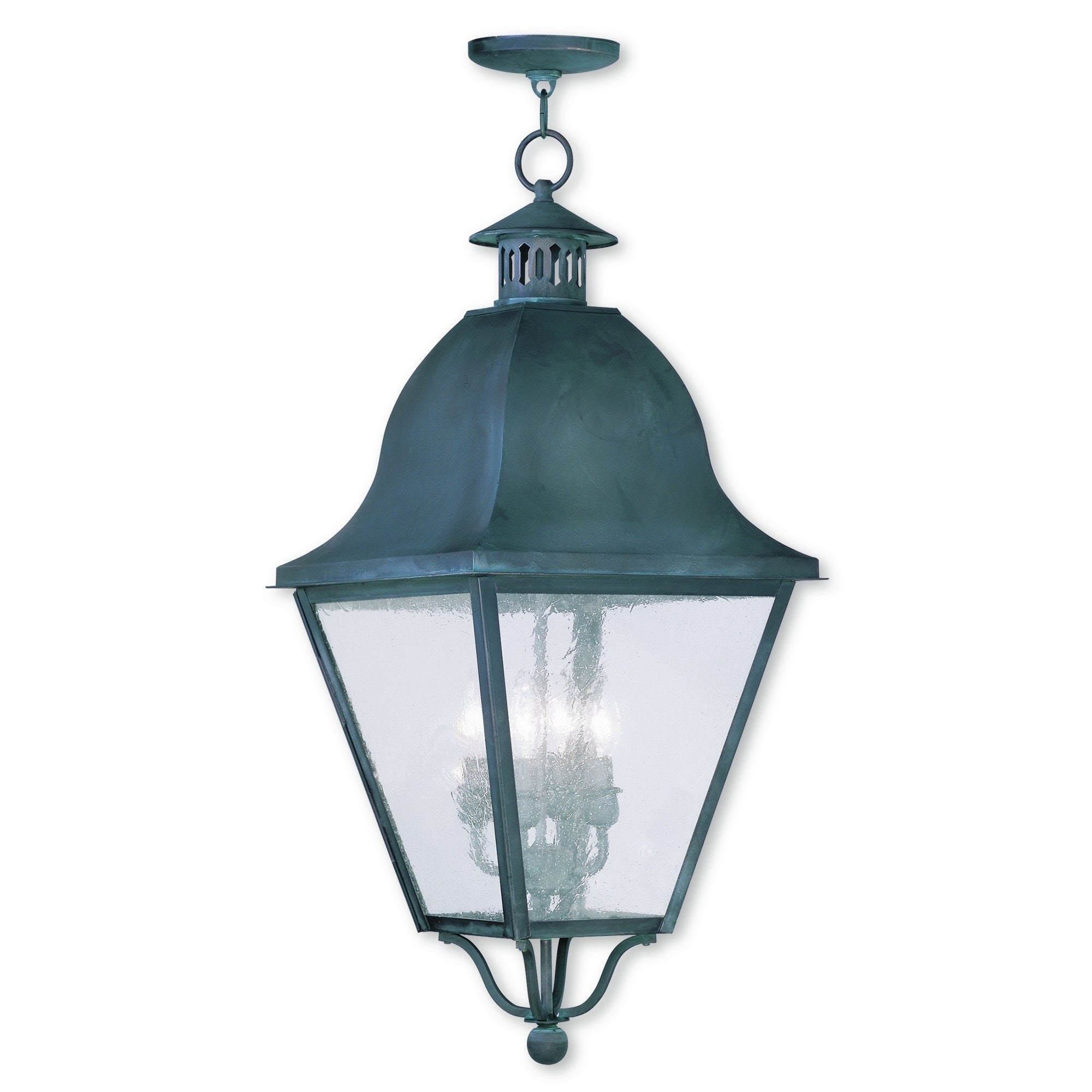 Livex Lighting Amwell Charcoal 4-light Outdoor Chain Lantern - Mycitystee