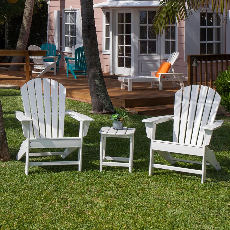 POLYWOOD South Beach Adirondack 3-Piece Set - Mycitystee