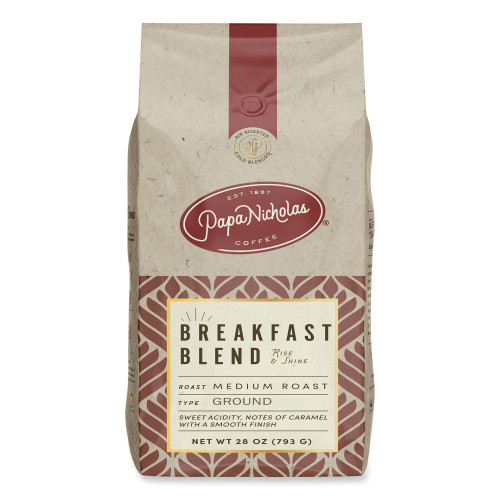 PapaNicholas Coffee Premium Coffee， Whole Bean， Breakfast Blend (32006) - Mycitystee