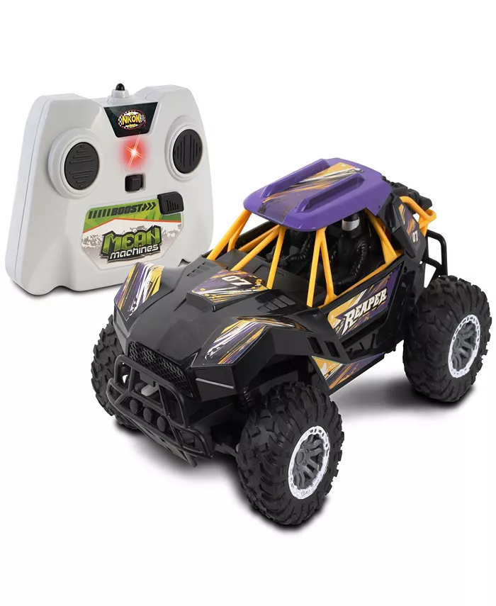 Mean Machines Nkok 2.4 Ghz RC Reaper Baja Truck Radio Controlled 81802， With Turbo Boost， Purple Yellow， Full Function Rc， Off Roading Racer - Mycitystee