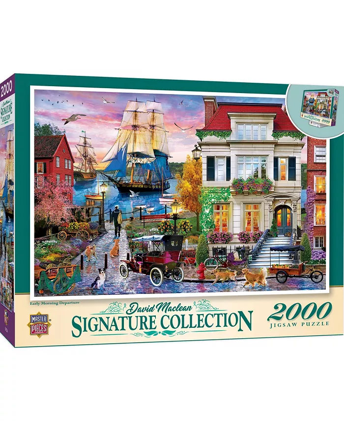 MasterPieces Puzzles Signature - Early Morning Departure 2000 Piece Puzzle - Mycitystee