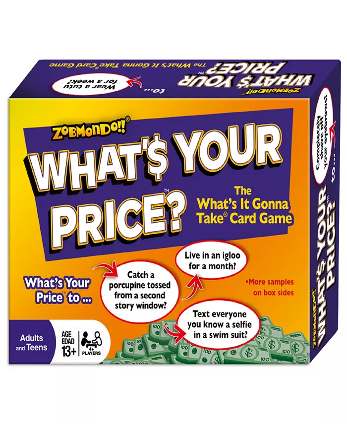 Zobmondo What's Your Price Card Game - Mycitystee