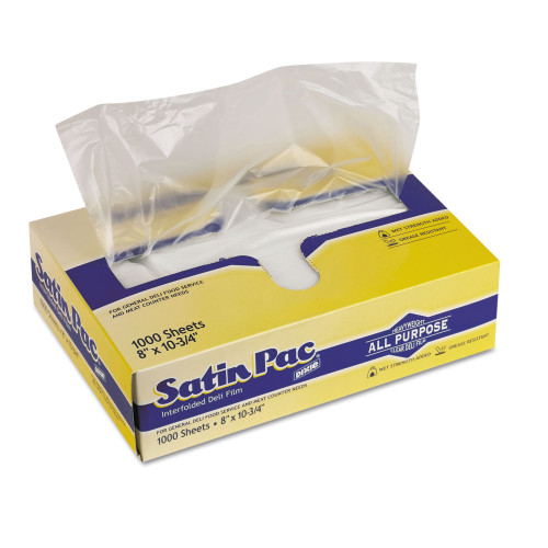 Dixie Satin-Pac High Density Polyethylene Film Sheets， 8 x 10.75， 1，000/Pack， 10 Packs/Carton (S8) - Mycitystee