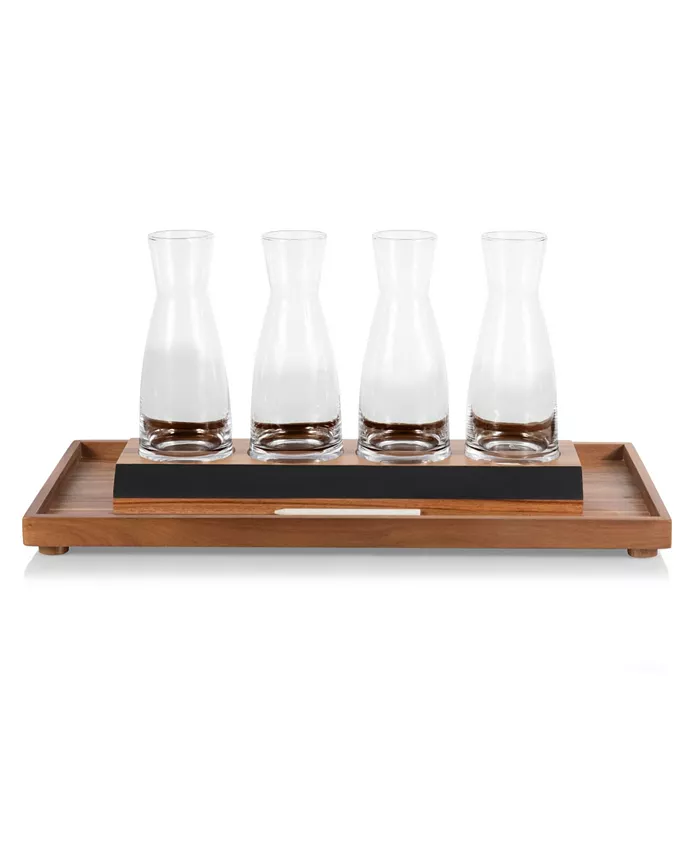 Legacy Cava Wine Tasting Kit with 4 Glass Carafes， Set of 6 - Mycitystee