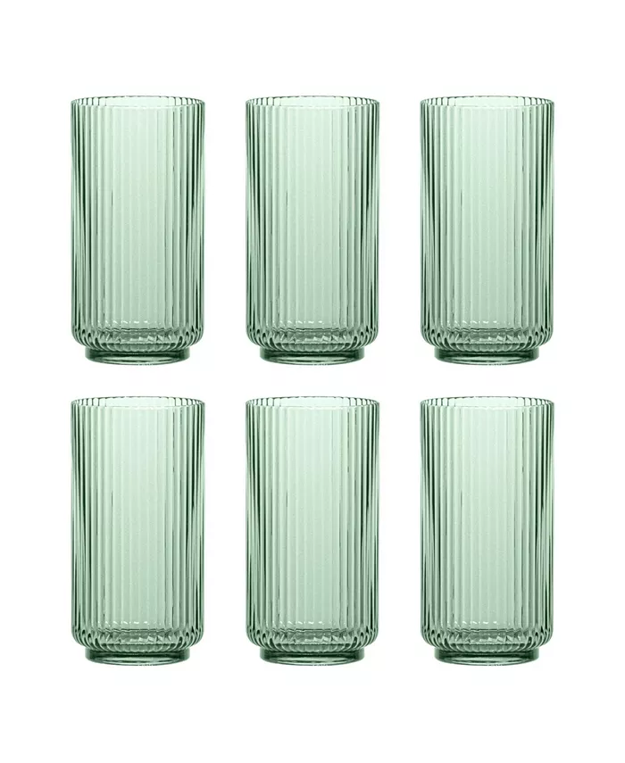 TarHong Mesa Jumbo 6-Piece Premium Acrylic Glass Set， 22 oz - Mycitystee