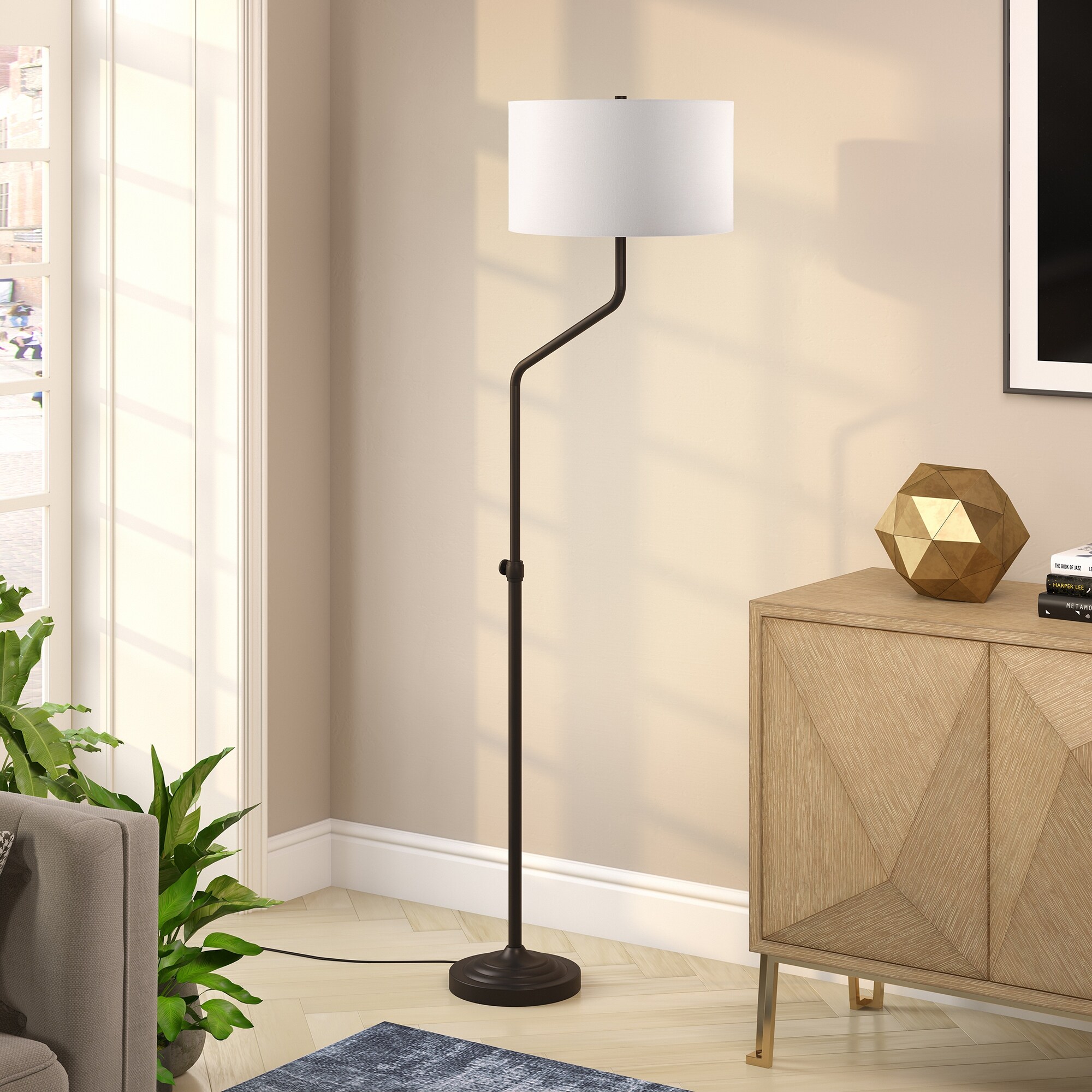 Callum Floor Lamp in Blackened Bronze - Mycitystee