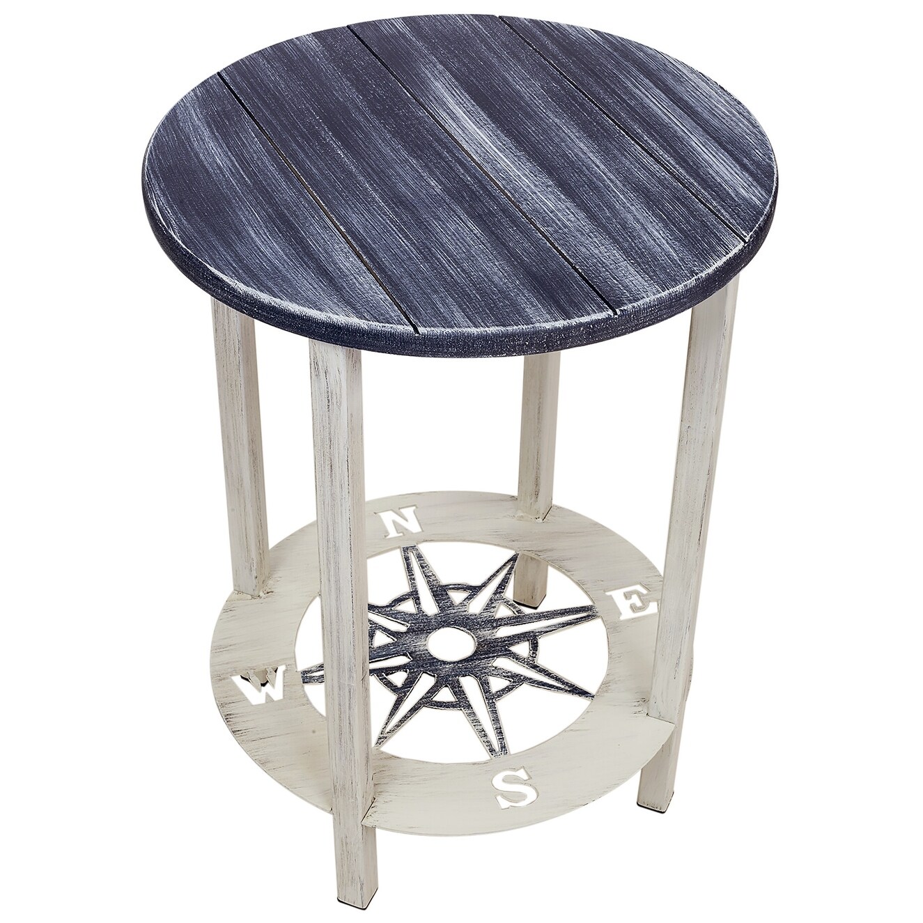 Coastal Round End Table - Mycitystee