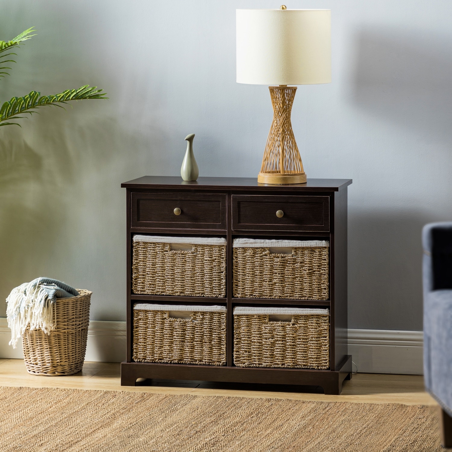 6-Drawer Accent Chest with Removable Woven Baskets by HULALA HOME - - 35780325 - Mycitystee