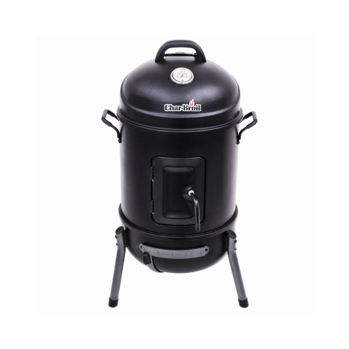 Char-Broil 18202075 Cylinder Bullet Smoker， Porcelain-Coated Steel， 388-Sq. In.， 16-In. - Mycitystee