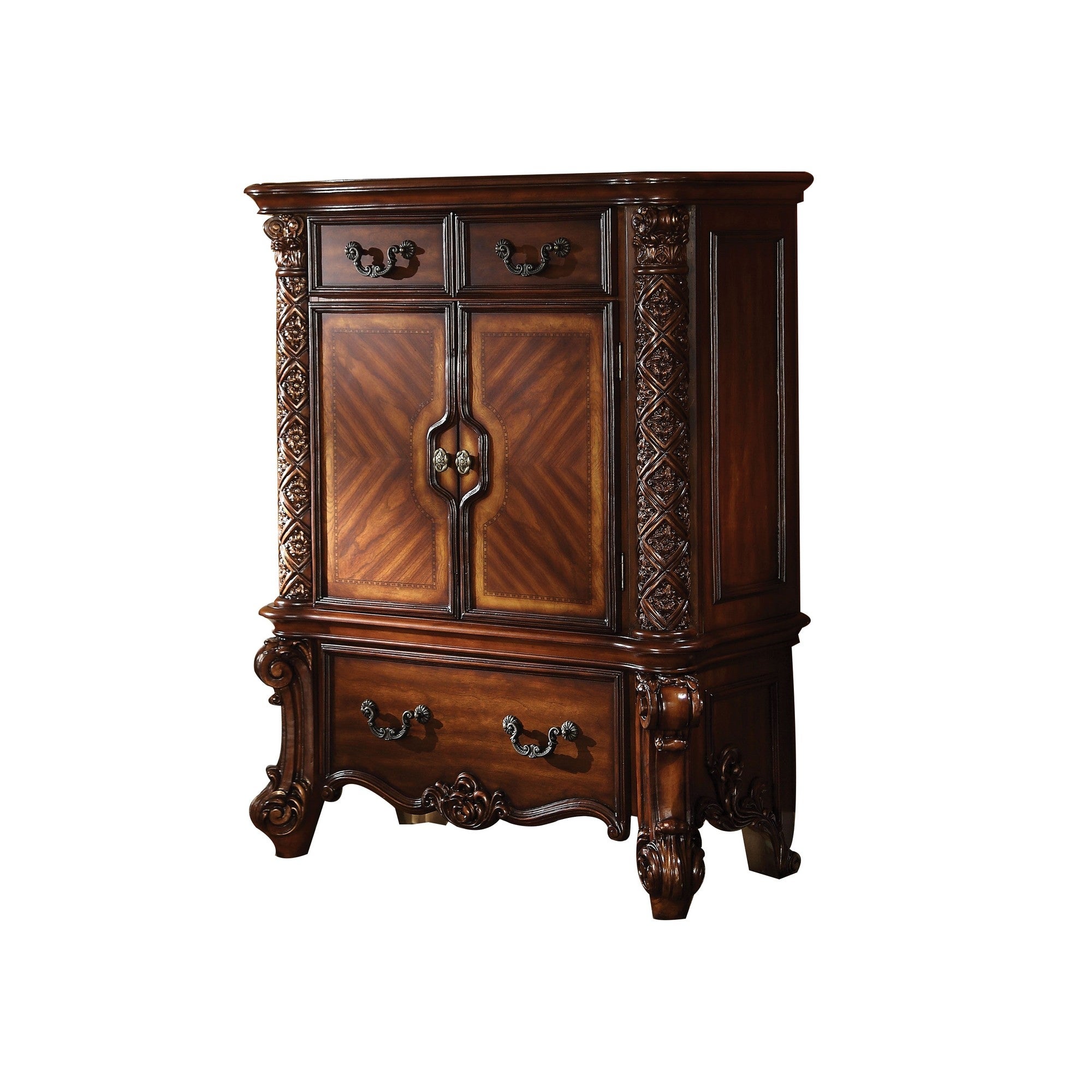 Majestic Wooden Chest， Cherry Brown - - 21518290 - Mycitystee