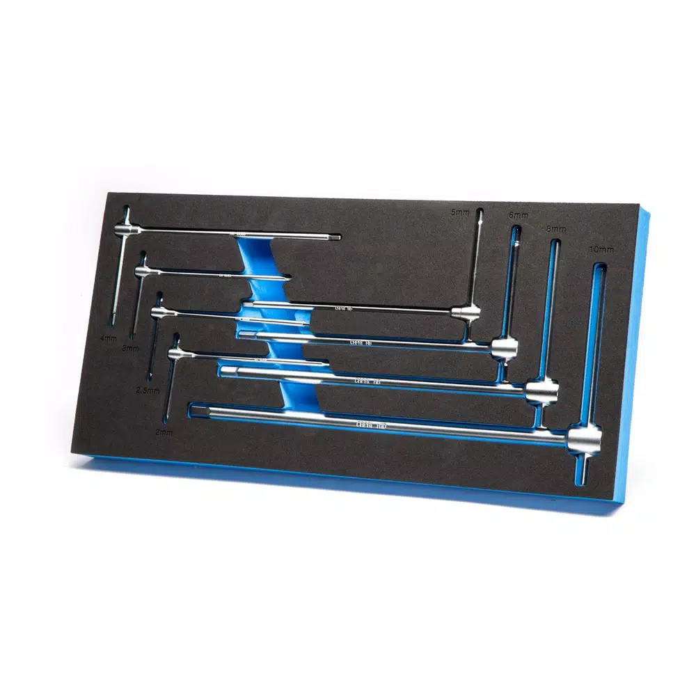 Capri Tools Metric Sliding T-Handle Hex Wrench Set with Mechanicand#8217;s Tray (8-Piece) and#8211; XDC Depot - Mycitystee