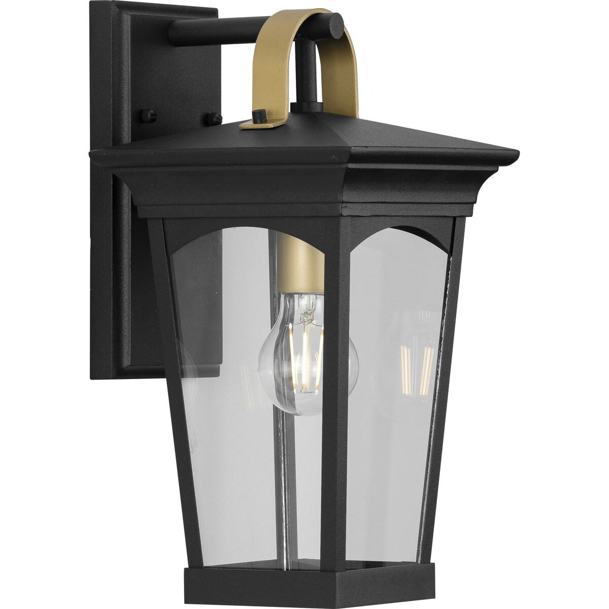 Chatsworth Collection Black One-Light Small Wall Lantern - 17.750