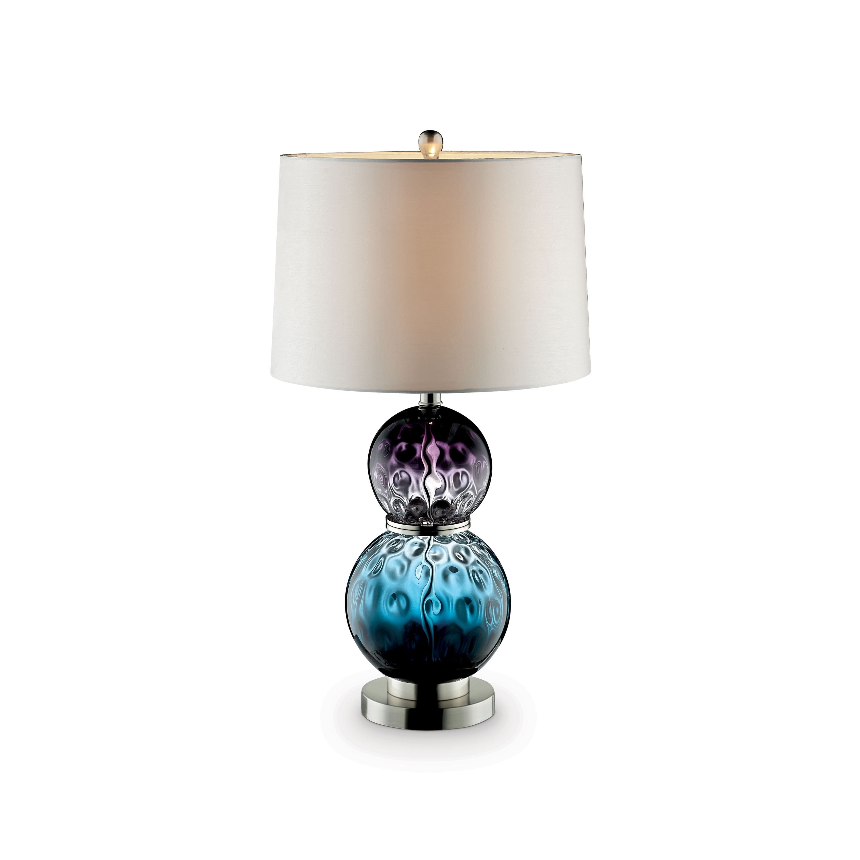 Furniture of America Zete Contemporary Multi-color Glass Table Lamp - Mycitystee