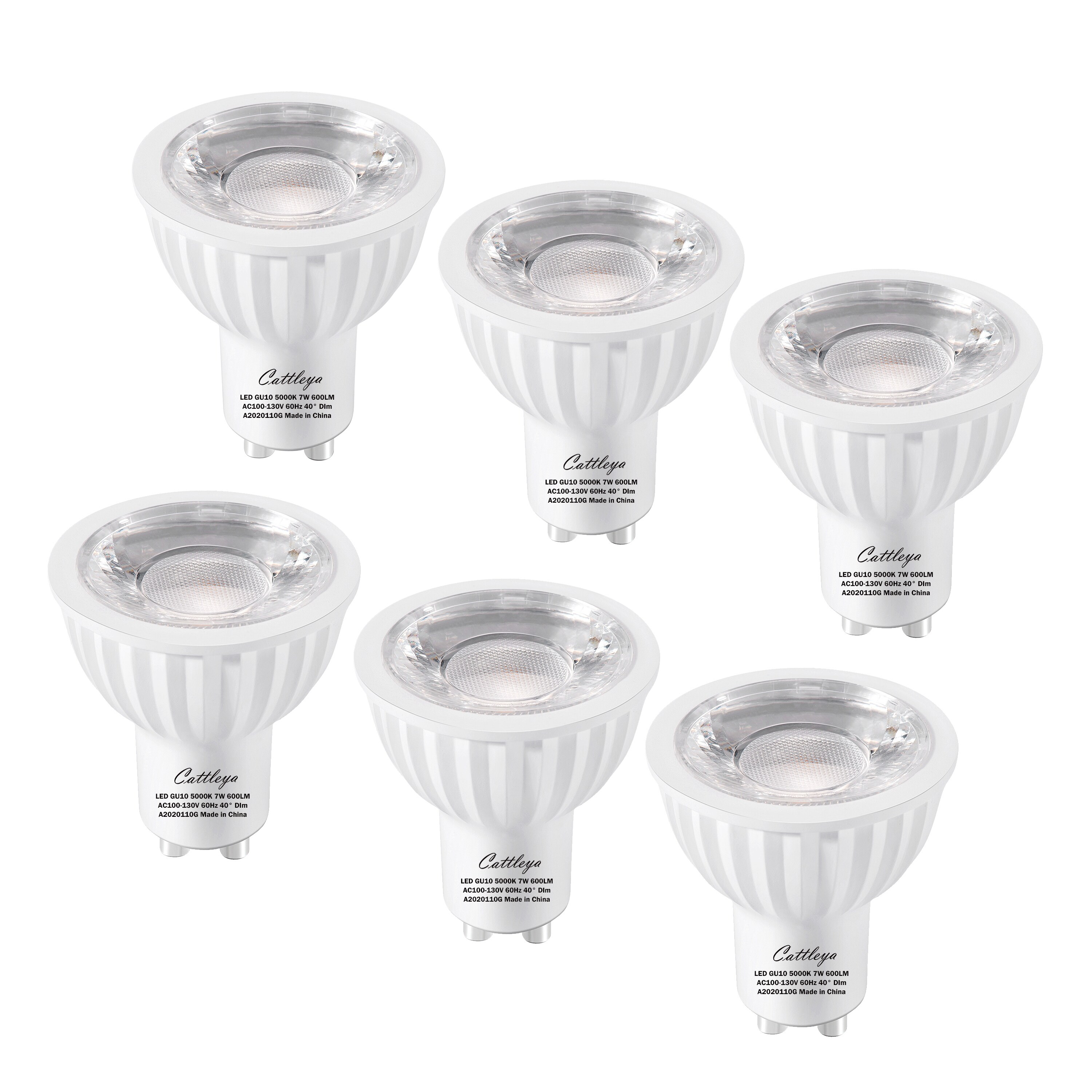 75-Watt Equivalent GU10 Dimmable Recessed Track Lighting 90+ CRI Flood LED Light Bulb (6-Pack) - Mycitystee