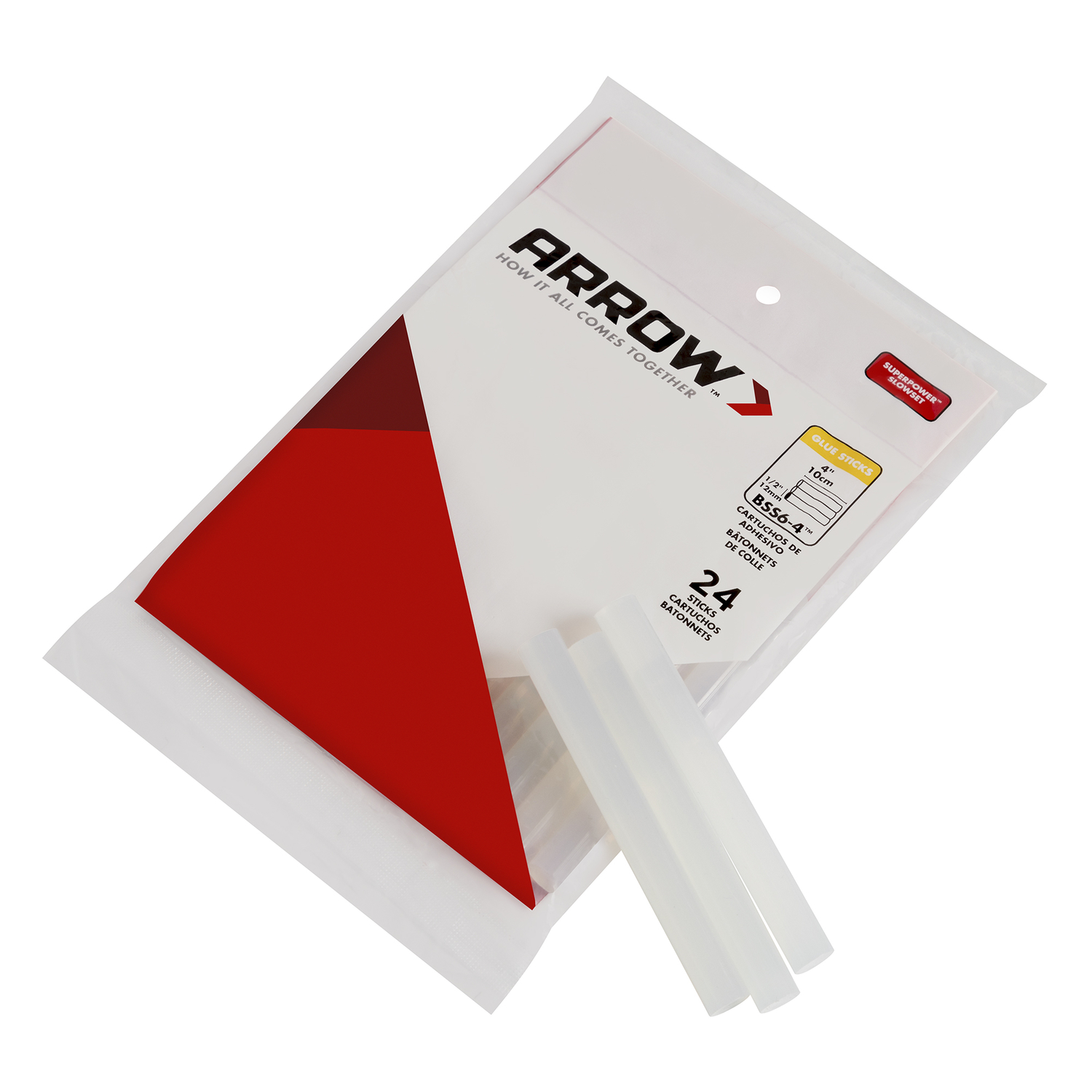 Arrow 0.5 in. D X 4 in. L Glue Sticks Clear 24 pk - Mycitystee