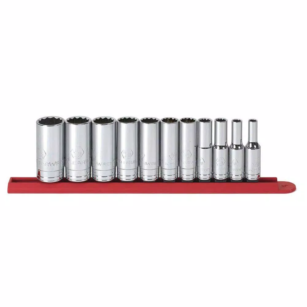 GEARWRENCH 3/8 in. Drive SAE 12-Point Deep Socket Set (11-Piece) and#8211; XDC Depot - Mycitystee