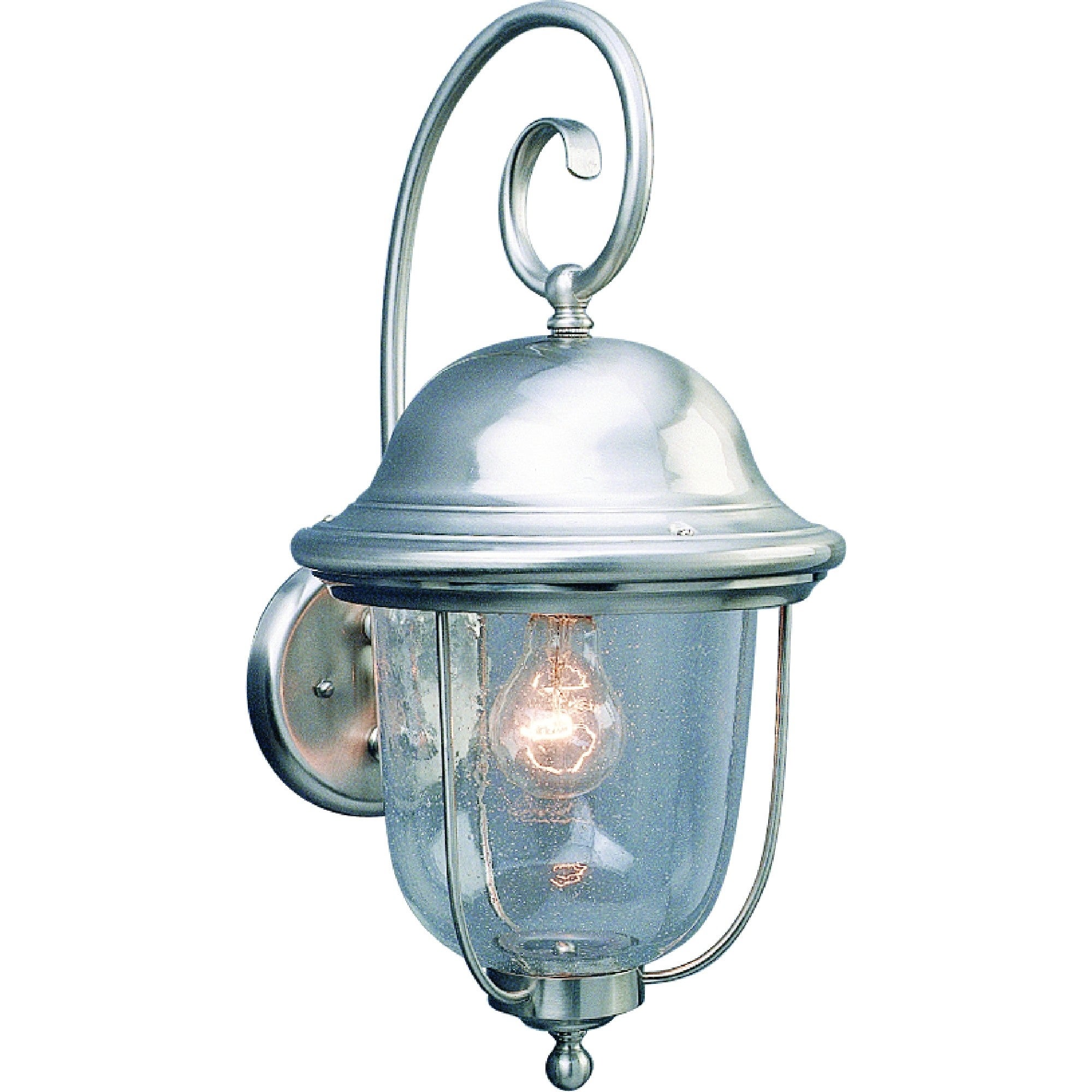 Volume Lighting 1-Light Brushed Nickel Outdoor Wall Sconce Shopping - The Best Deals on Outdoor Wall Lanterns | 36024212 - Mycitystee