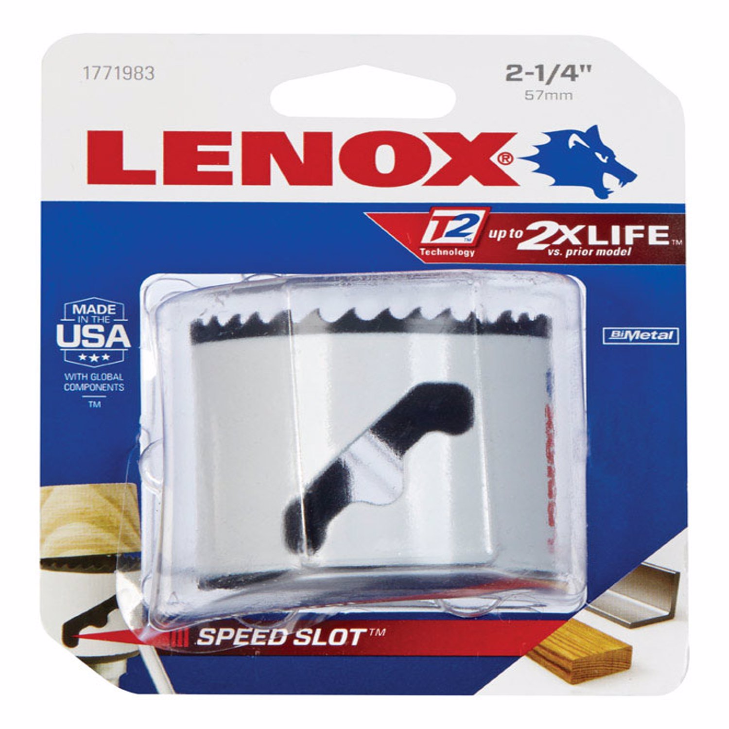 Lenox 2 1/4 in. Bi-Metal Hole Saw 1 pk - Mycitystee