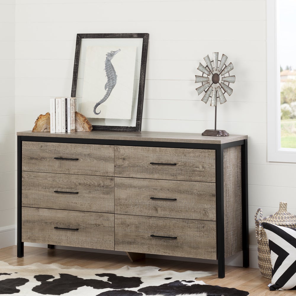 South Shore Munich Modern Industrial Double Dresser - - 13260180 - Mycitystee