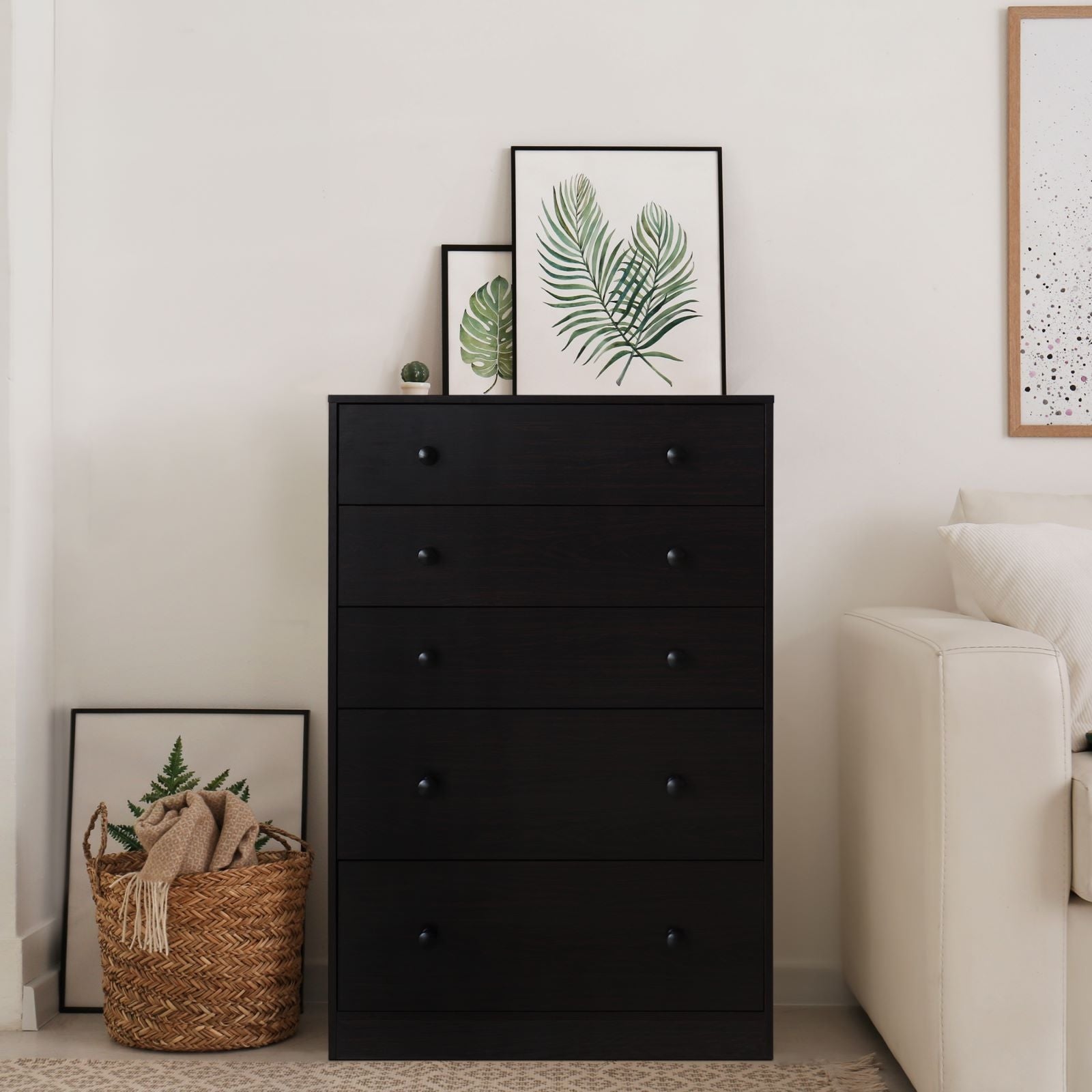 VEIKOUS 31.5''W 5 Drawer Dresser Storage Chest for Bedroom - - 36586679 - Mycitystee