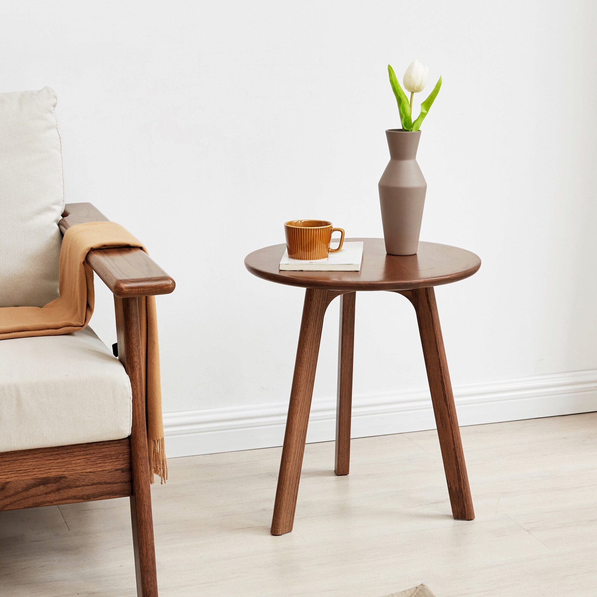 Round End Table- Small End Table Side Tabl - Mycitystee