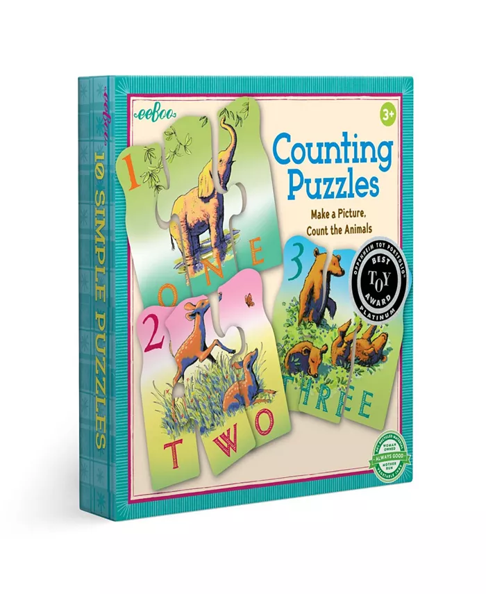 Eeboo Animal Counting 30 Piece Puzzle Set - Mycitystee