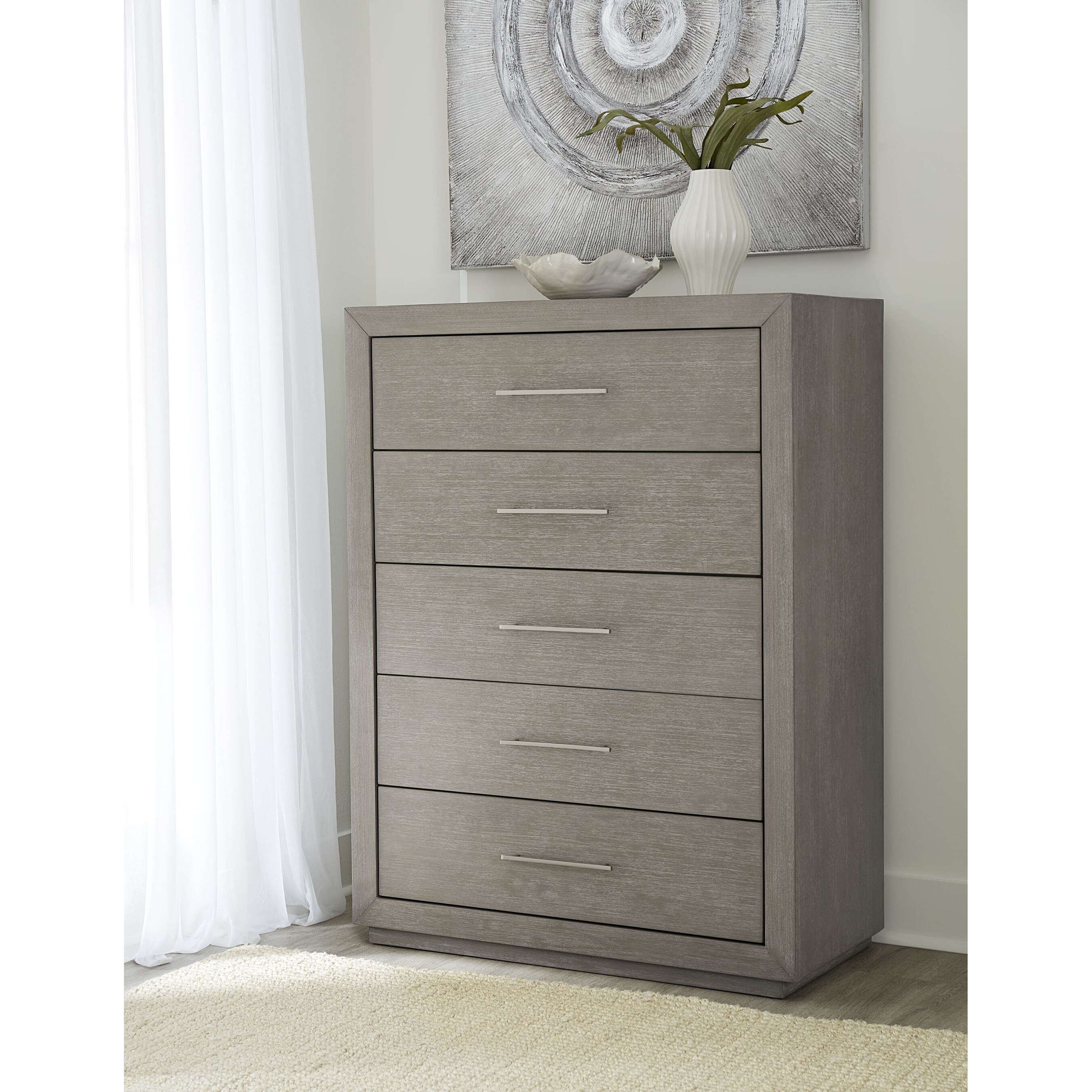 Melbourne Five Drawer Chest in Mineral - - 38002663 - Mycitystee