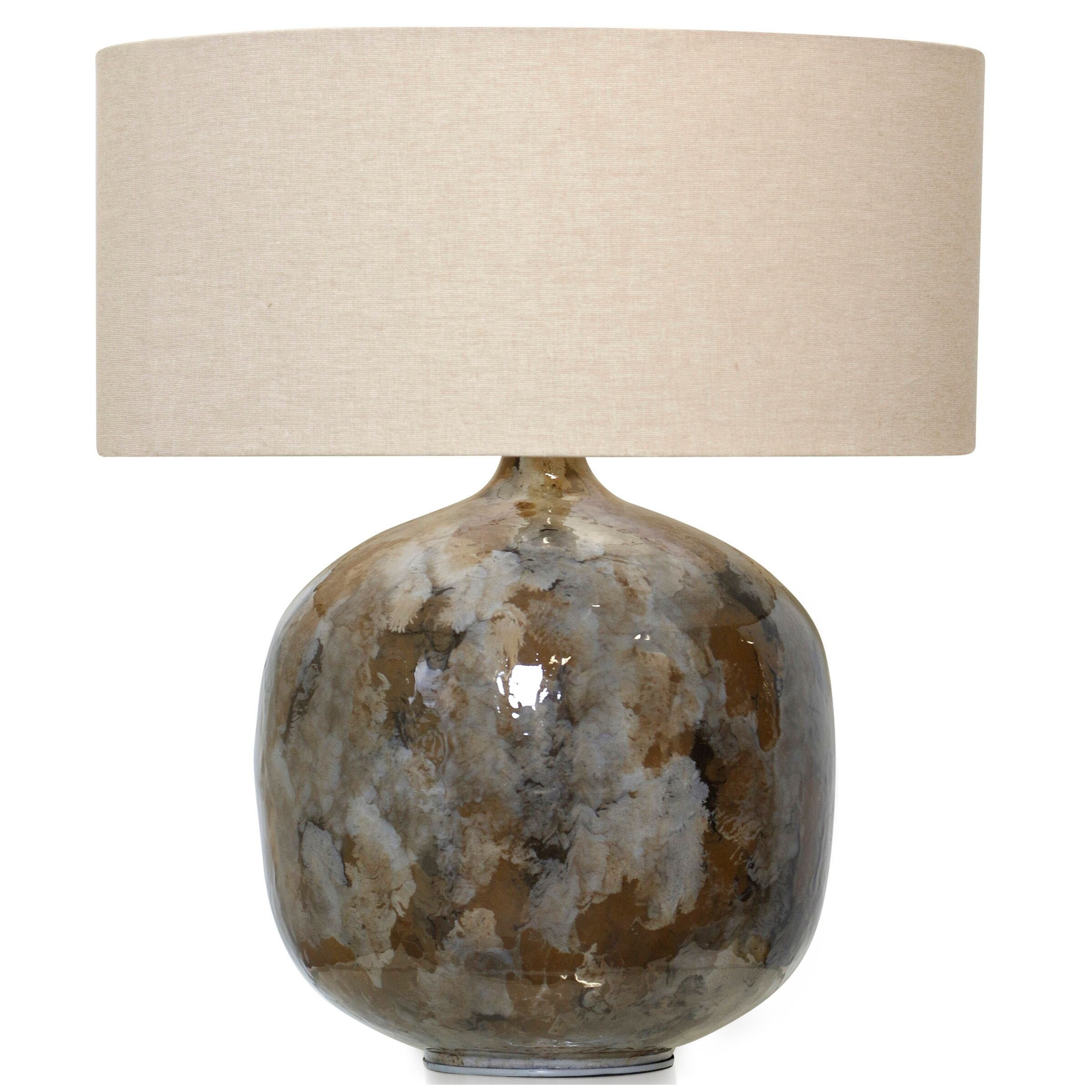 StyleCraft Azores Enamel - Iron Lamp With Beige Fabric Shade - Mycitystee