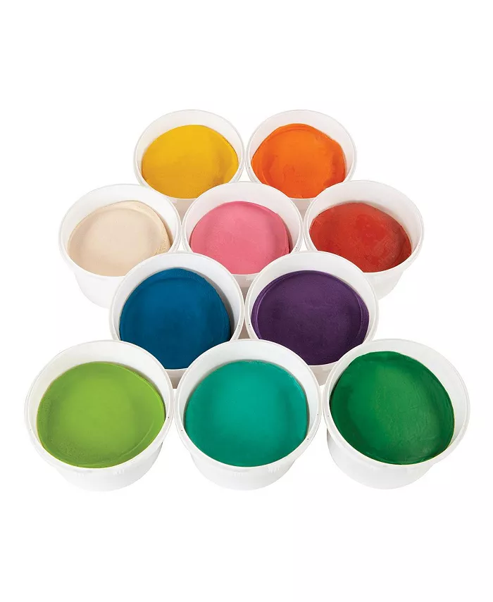 Kaplan Early Learning Kaplan Dough - Set of Ten 3 lb. Tubs - Mycitystee
