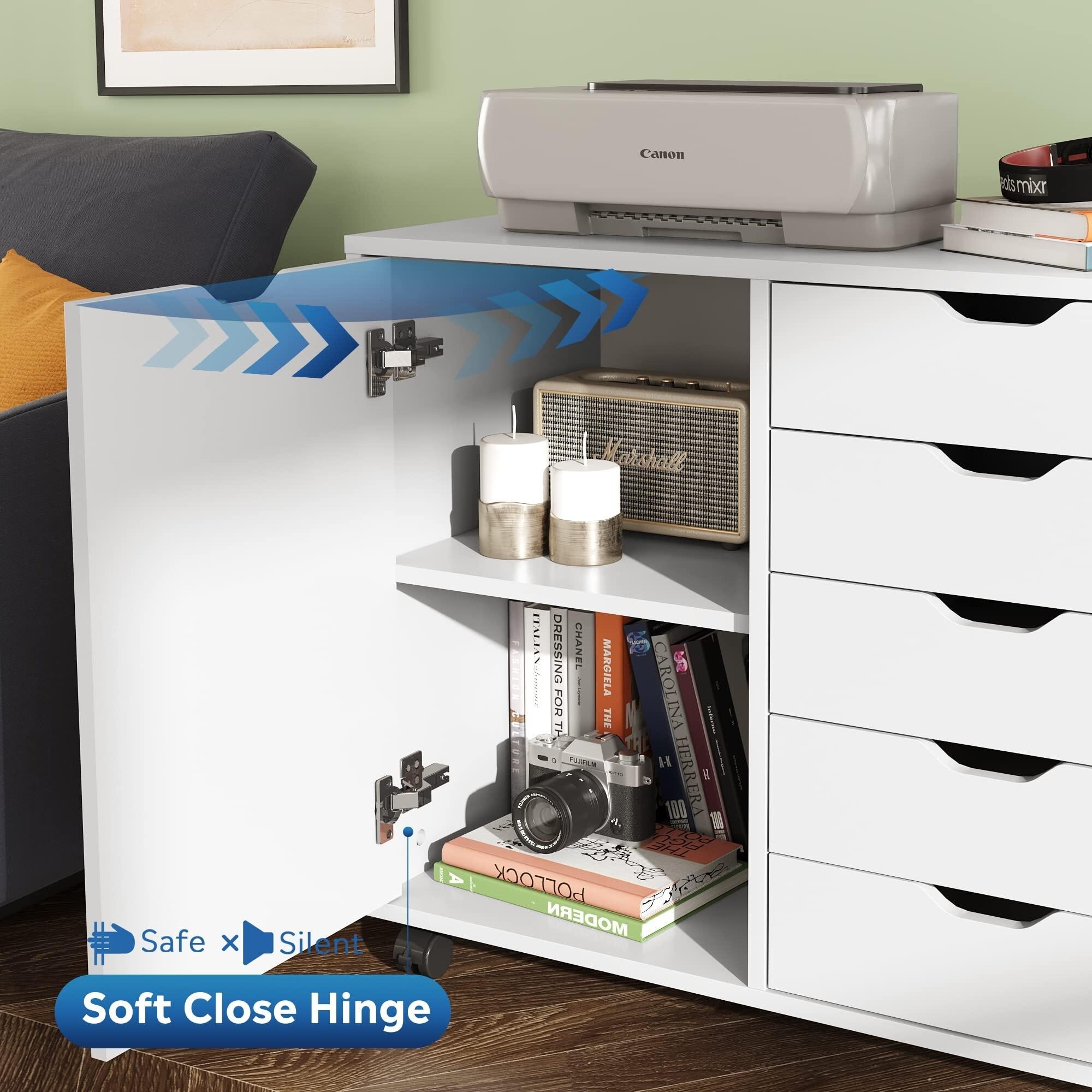 5-Drawer Wood Dresser Chest - - 37218259 - Mycitystee