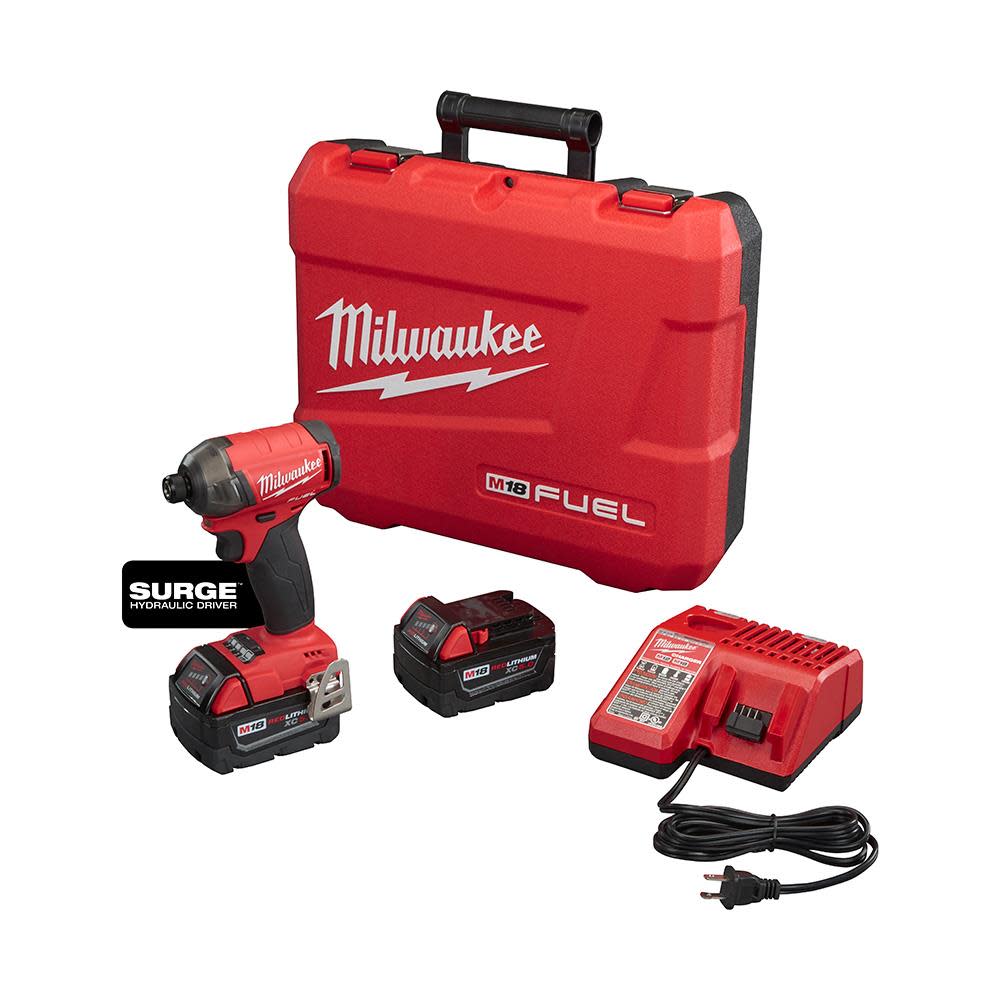 Milwaukee M18 FUEL SURGE 1/4 in. Hex Hydraulic Driver Kit 2760-22 from Milwaukee - Mycitystee