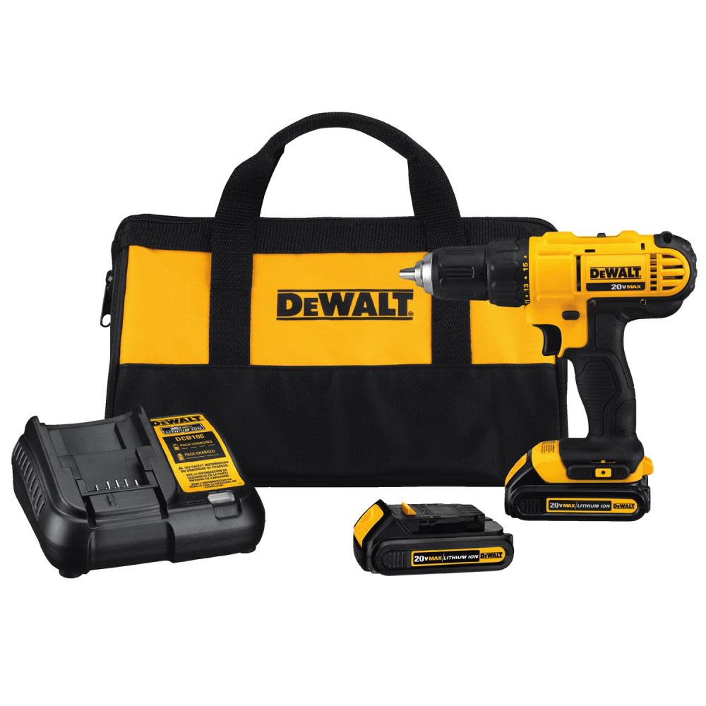 DEWALT 20 V MAX Li-ion Compact Drill/Driver Kit DCD771C2 from DEWALT - Mycitystee