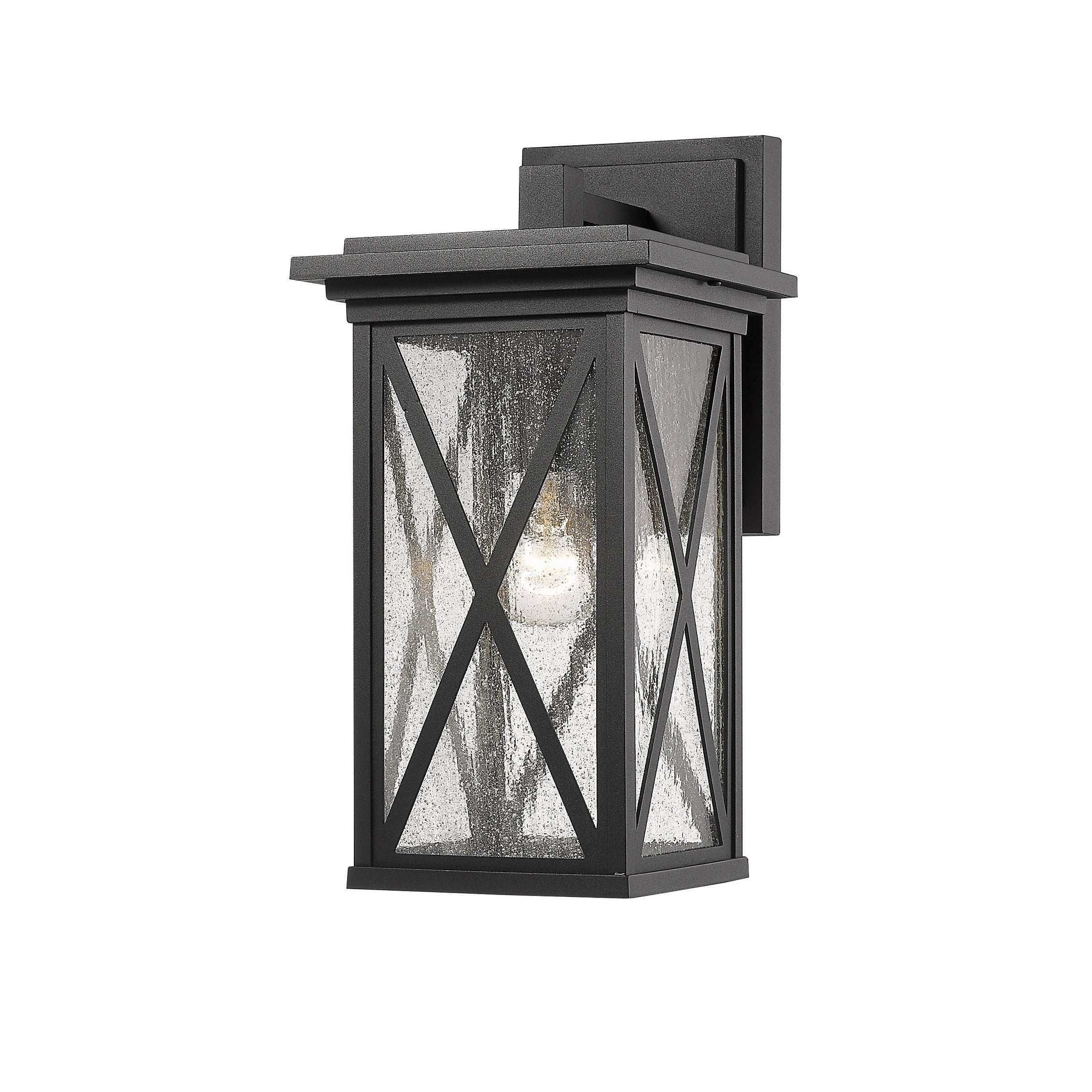 Brookside 1 Light Outdoor Wall Sconce - Black Shopping - The Best Deals on Outdoor Wall Lanterns | 35567573 - Mycitystee