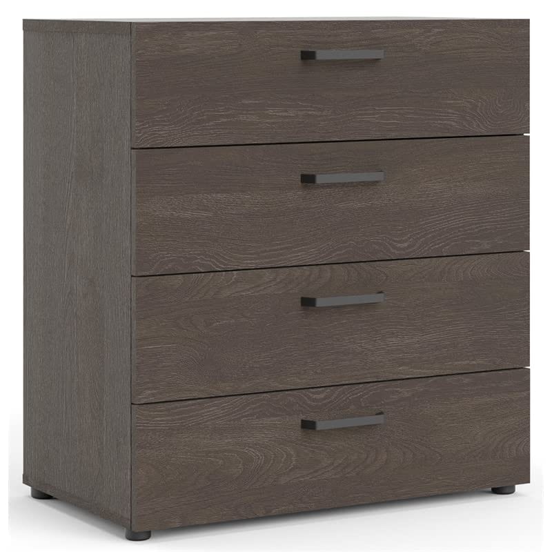 Contemporary Wood 4 Drawer Chest in Dark Chocolate - as picture - - 37668562 - Mycitystee