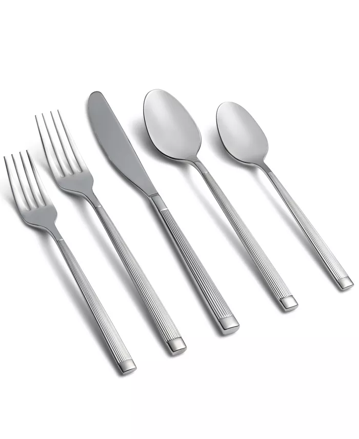 Cambridge Silversmiths Zaylen Mirror Flatware Set， 20 Piece - Mycitystee