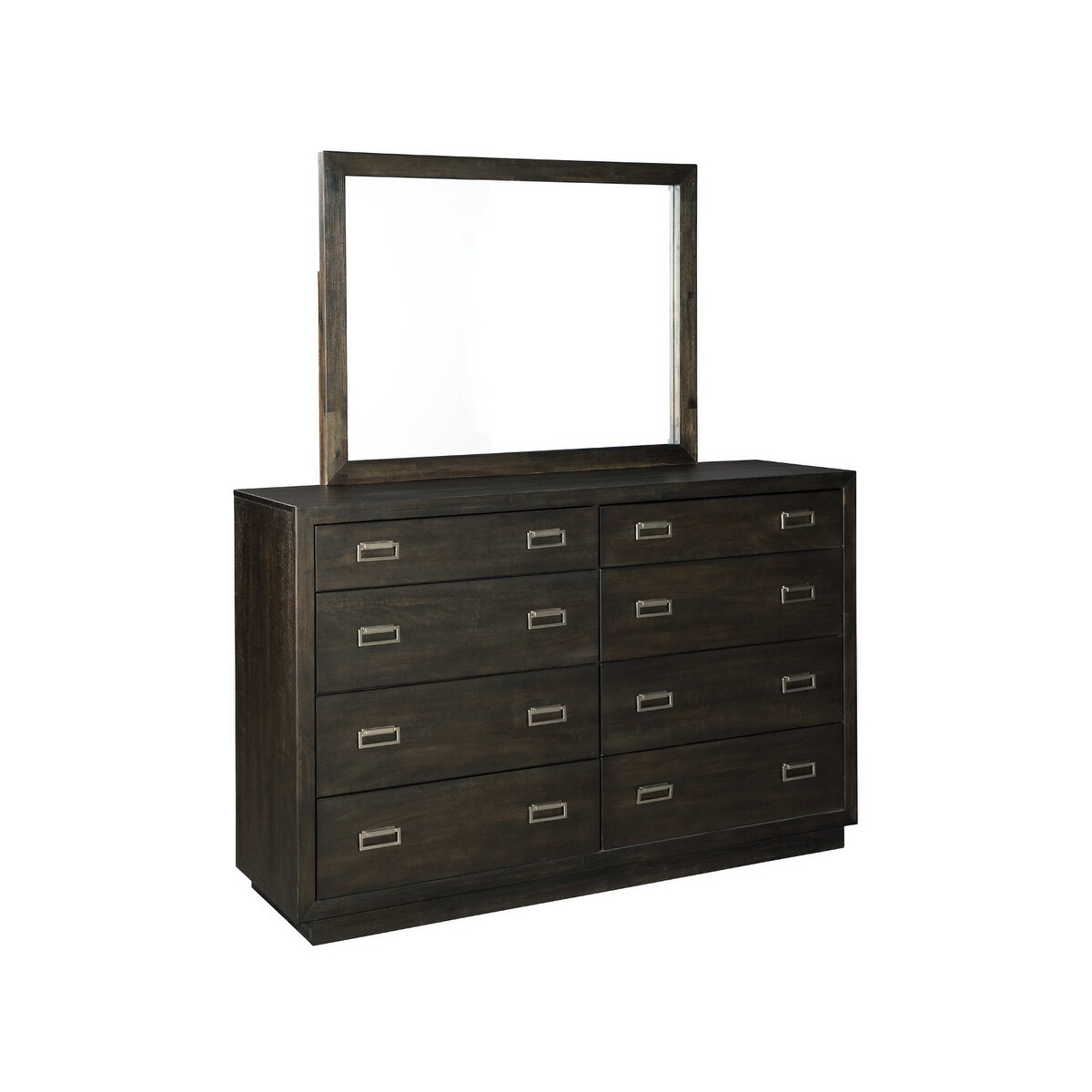 Signature Design By Ashley Hyndell Brown Wood Dresser and Mirror - - 29298006 - Mycitystee