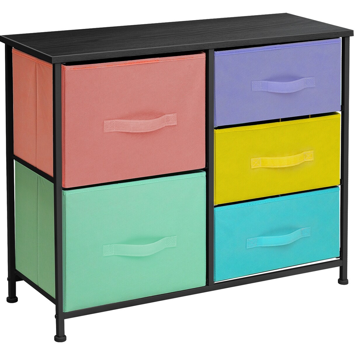 5 Drawer Bedroom Chest Dresser and TV Stand， Pastel Collection - - 34428630 - Mycitystee