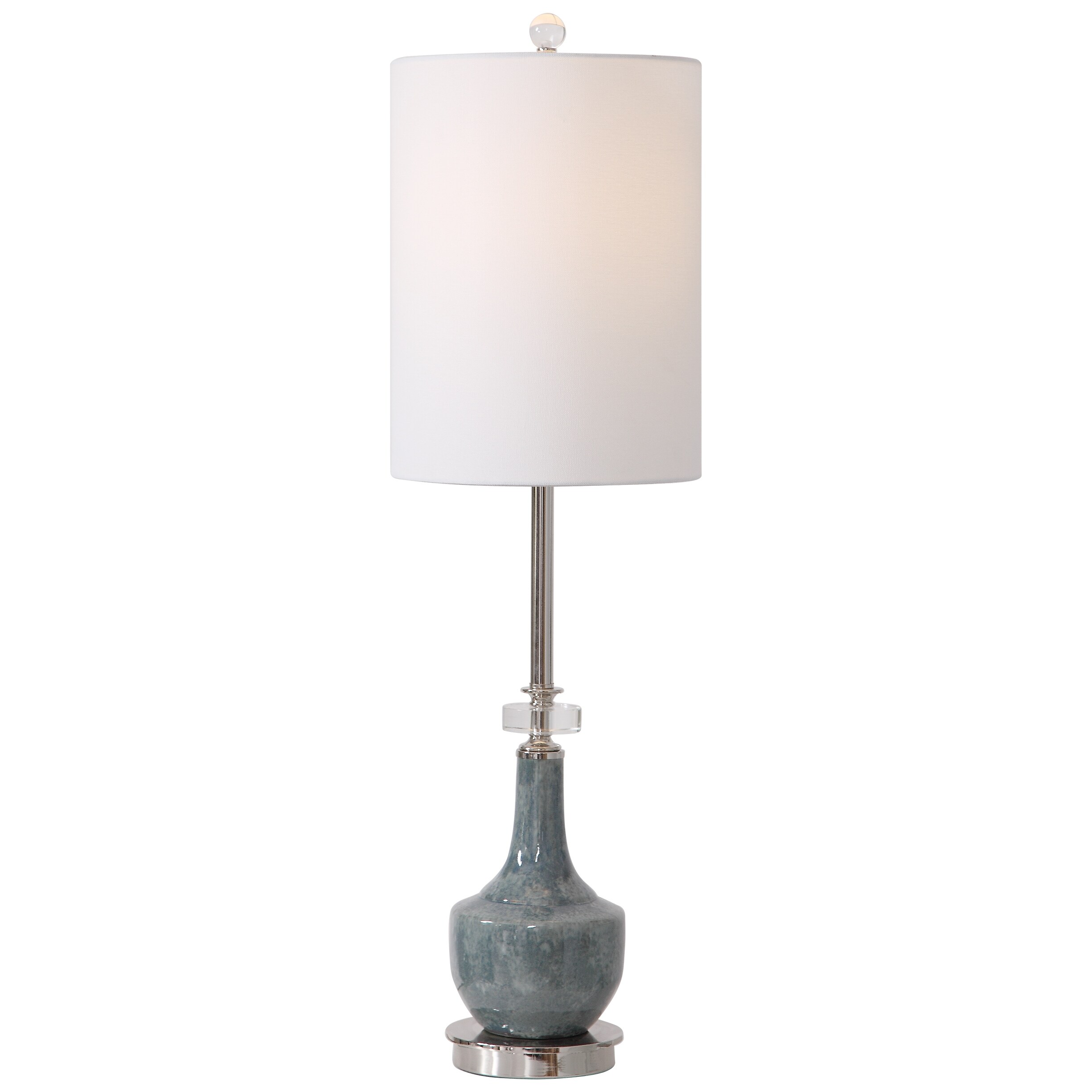 Uttermost Piers Mottled Blue Buffet Lamp - Mycitystee