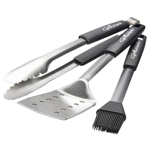 Grill Mark 40043 Grill Tool Set Stainless Steel Black/Silver Black/Silver - Mycitystee