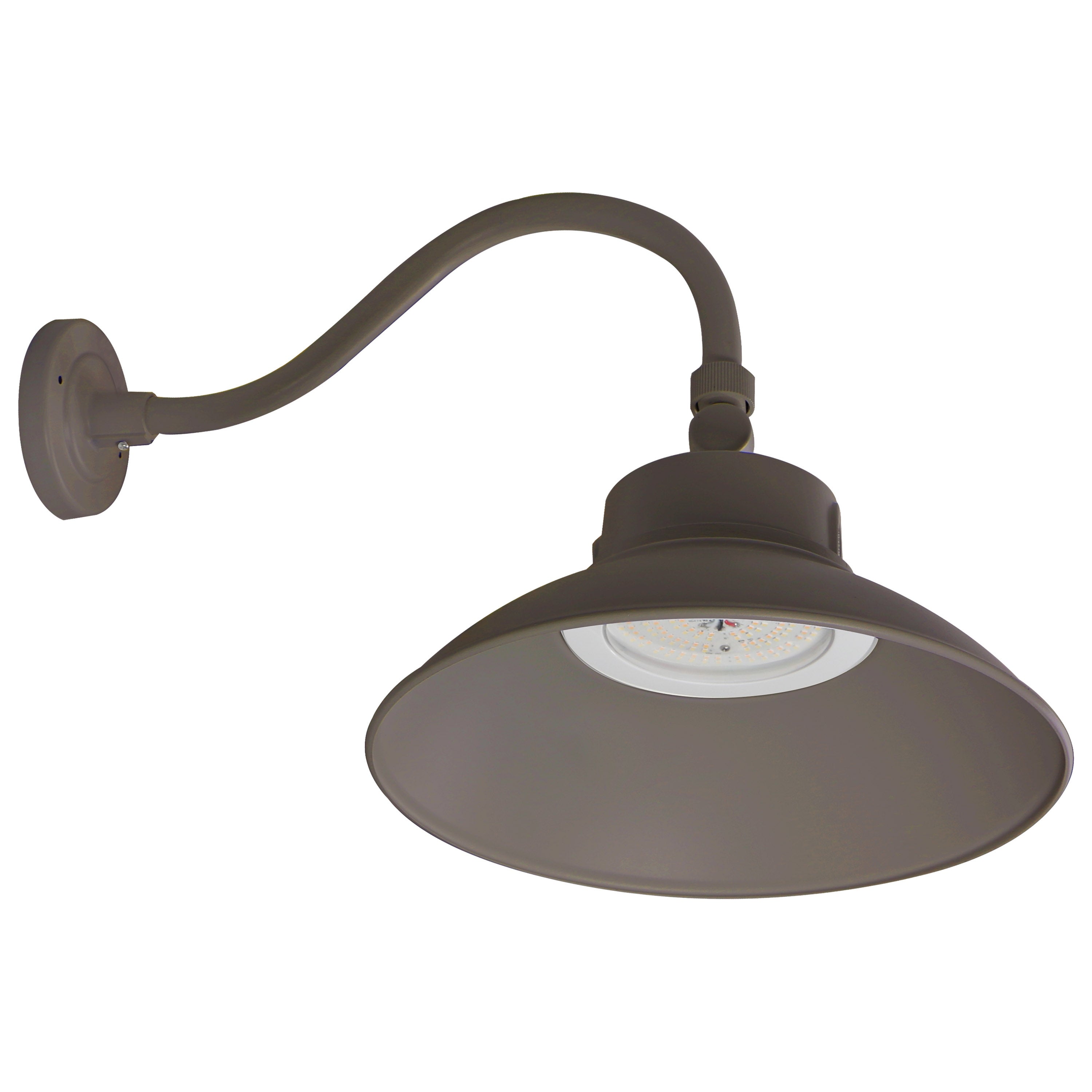 LED Gooseneck 30W/40W/50W CCT Selectable 3K/4K/5K Bronze 120-277V With Photocell Shopping - The Best Deals on Outdoor Barn Lights | 39974591 - Mycitystee