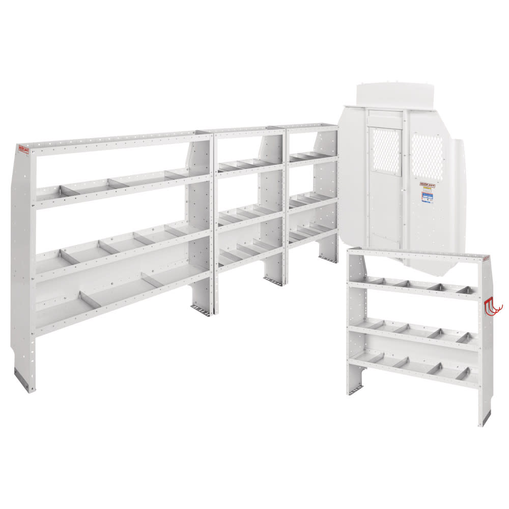 Commercial Shelving Package for High Roof, 170 Inch Wheel Base Mercedes-Benz Sprinter Vans - Mycitystee